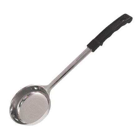 WINCO 6 oz Black Solid Portion Spoon FPS-6